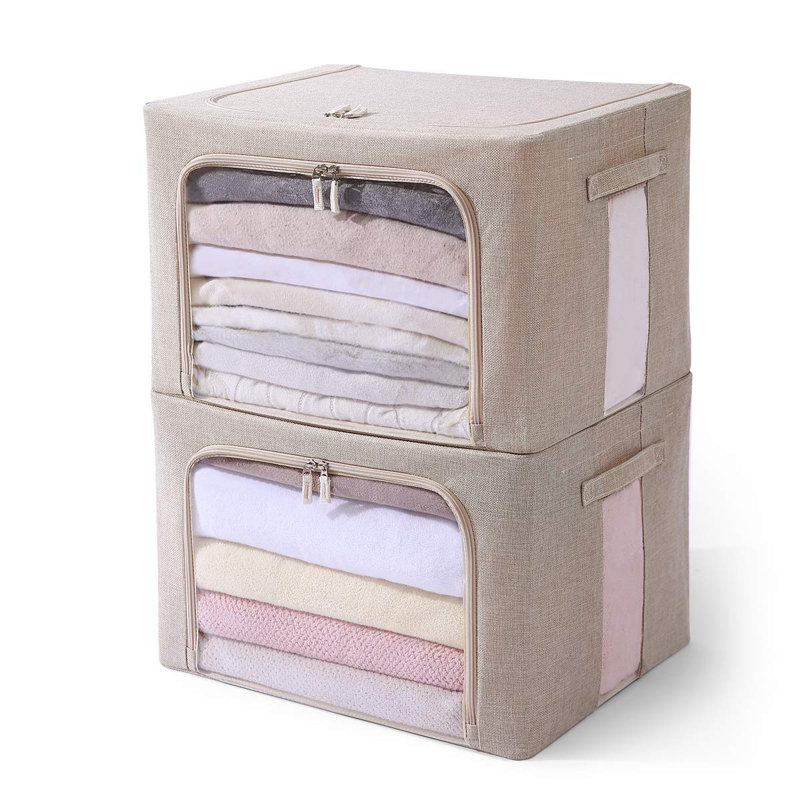 clear stackable storage bins for clothes